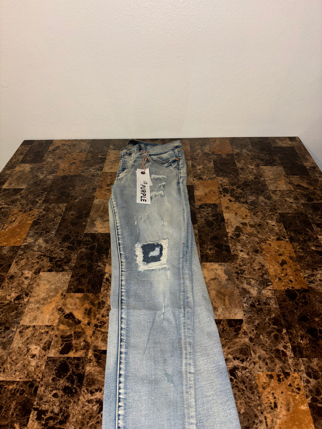 Purple jeans