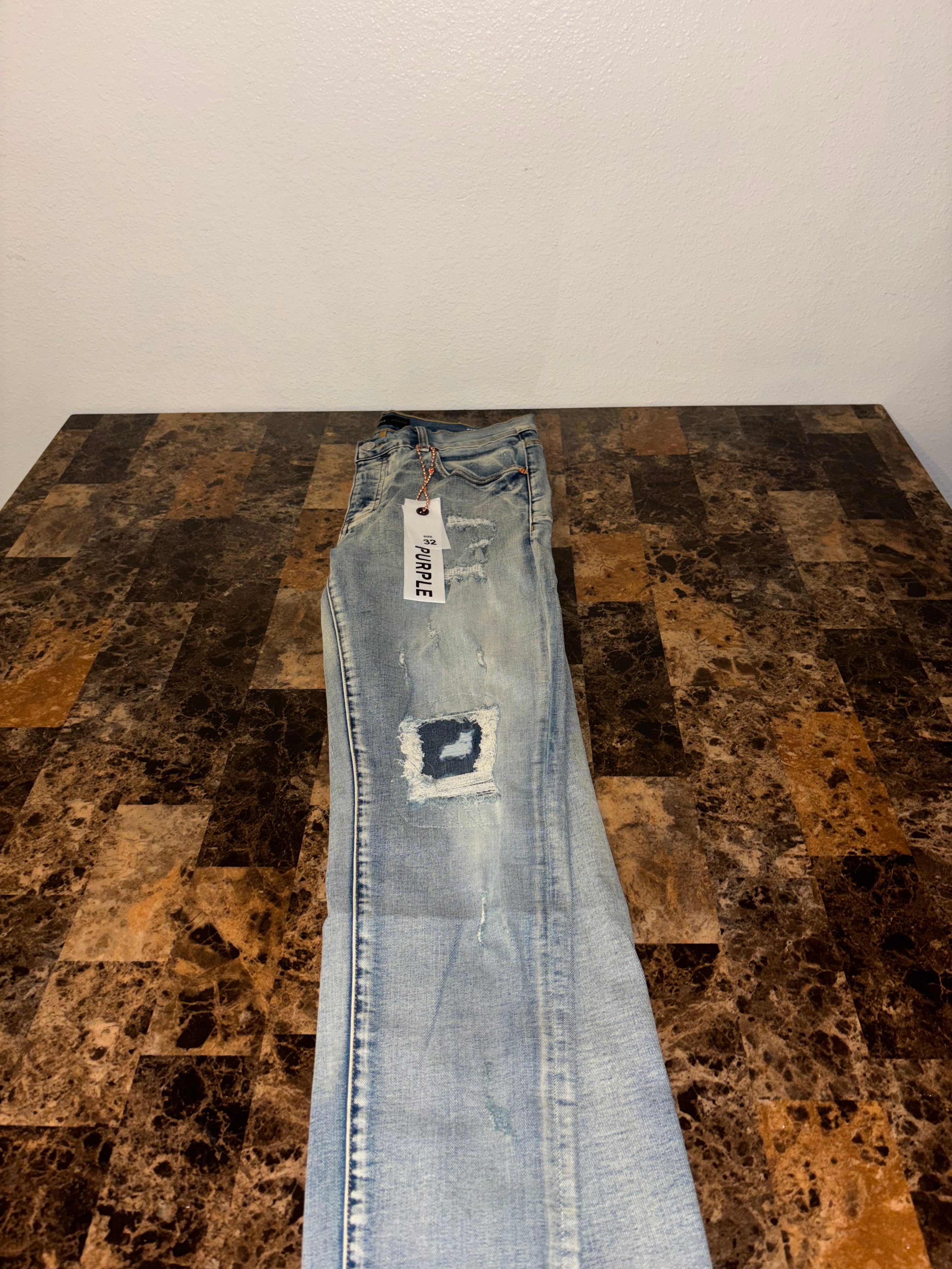 Purple jeans